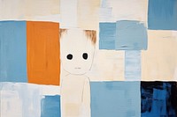 Baby boy art abstract painting. AI generated Image by rawpixel.
