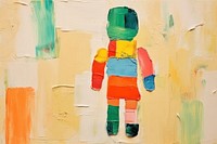 Full body baby art abstract painting. AI generated Image by rawpixel.