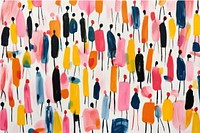 People art abstract painting