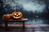 Halloween pumpkin lantern spooky night. AI generated Image by rawpixel.