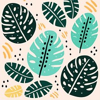 Monstera pattern nature plant. AI generated Image by rawpixel.