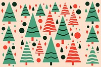 Christmas tree pattern backgrounds celebration. AI generated Image by rawpixel.