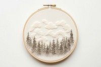 Embroidery pattern white tranquility. AI generated Image by rawpixel.