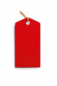 Gift red tag white background rectangle dynamite. 