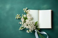 Flower book publication blossom. AI generated Image by rawpixel.