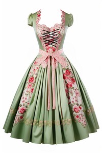 Dirndl dress costume fashion gown. AI generated Image by rawpixel.