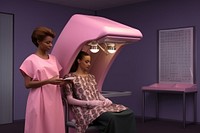 Mammogram adult togetherness technology. AI generated Image by rawpixel.