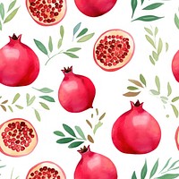 Pomegranate backgrounds pattern fruit. AI generated Image by rawpixel.