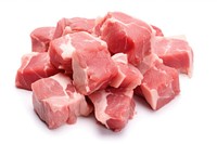 Raw pork pieces meat beef food. AI generated Image by rawpixel.