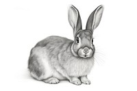  Rabbit drawing sketch animal. AI generated Image by rawpixel.