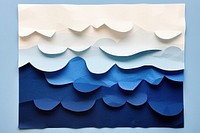 Ocean blue art paper creativity. AI generated Image by rawpixel.