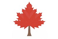 Red maple plant tree leaf. AI generated Image by rawpixel.