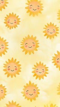 Sunny pattern backgrounds wallpaper. AI generated Image by rawpixel.