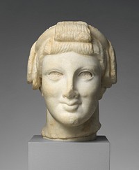 Marble head of Apollo