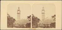[Pair of Early Stereograph Views of London, England]