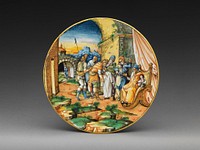 Plate with Jacob Is Shown Joseph’s Coat