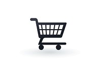 A simple shopping cart icon white background consumerism supermarket. AI generated Image by rawpixel.