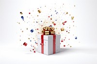 A gift box confetti exploding paper. AI generated Image by rawpixel.