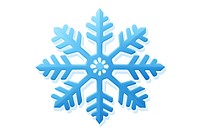 Minimal snow stroke element snowflake white white background. AI generated Image by rawpixel.