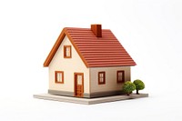 A house architecture building white background. AI generated Image by rawpixel.