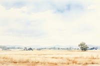 Countryside landscape sky grassland outdoors. 