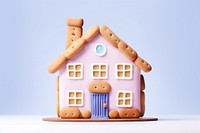 Cookie gingerbread house food. AI generated Image by rawpixel.