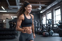 Workout vlog sports adult gym. AI generated Image by rawpixel.
