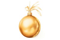 Bauble gold christmas celebration. AI generated Image by rawpixel.
