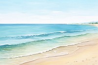 Beach horizon nature. AI generated Image by rawpixel.