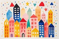 City backgrounds painting pattern. AI generated Image by rawpixel.