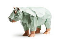 Nile hippopotamus wildlife elephant origami. AI generated Image by rawpixel.