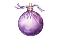 Christmas bauble purple amethyst plant. AI generated Image by rawpixel.