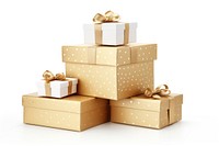 Gift box cardboard white background. AI generated Image by rawpixel.