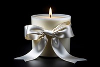 Candle ribbon white bow. AI generated Image by rawpixel.