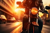 Motorcycle headlight vehicle riding. AI generated Image by rawpixel.