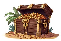 Pirate treasure cartoon architecture container. AI generated Image by rawpixel.
