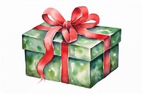 Gift green box white background. AI generated Image by rawpixel.