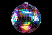 Disco ball lighting sphere black background. AI generated Image by rawpixel.