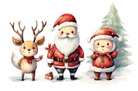 Cute Santa Claus snowman christmas figurine. AI generated Image by rawpixel.