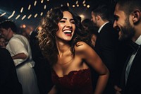Woman laughing dancing adult women. AI generated Image by rawpixel.