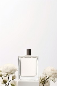 Perfume packaging cosmetics bottle white. AI generated Image by rawpixel.
