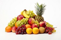 Pineapple banana grapes fruit. AI generated Image by rawpixel.