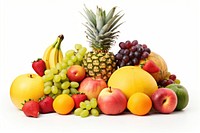 Pineapple banana grapes fruit. AI generated Image by rawpixel.