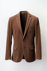 Blazer jacket brown coat. AI generated Image by rawpixel.