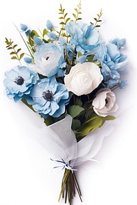 Flower bouquet plant white rose. AI generated Image by rawpixel.