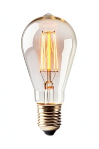 Tungsten LED bulb lightbulb white background electricity. AI generated Image by rawpixel.