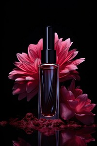 Concealer bottle flower cosmetics. 