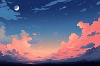 Sky landscape outdoors evening. AI generated Image by rawpixel.