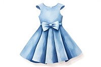 Mini dress white cute blue. AI generated Image by rawpixel.
