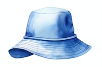 Bucket hat, fashion accessory watercolor illustration